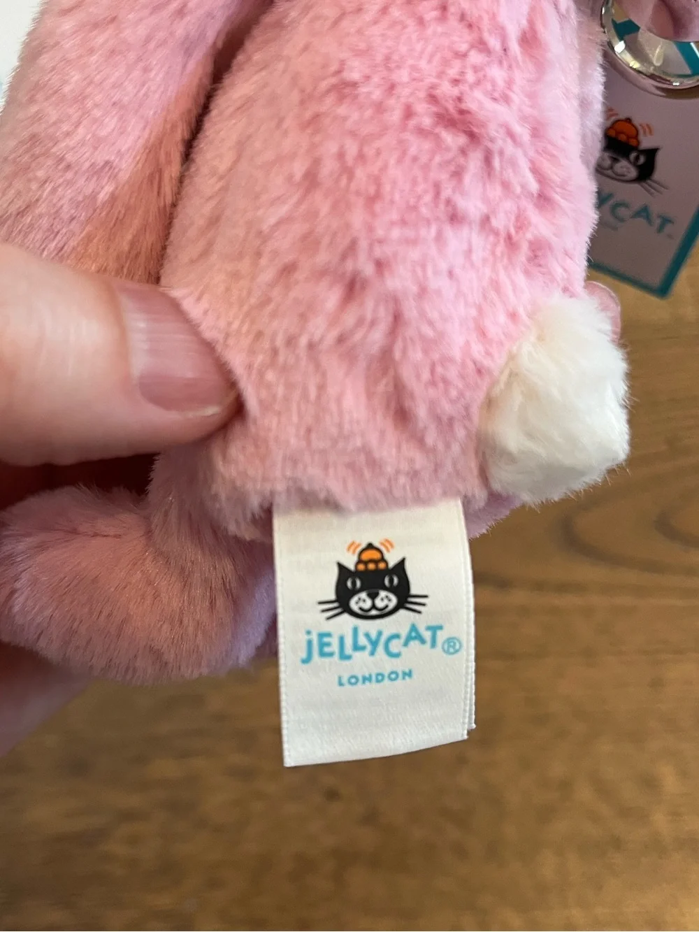 Jellycat Blushkin Blossom Bunny Bag Charm BNWT with dust bag